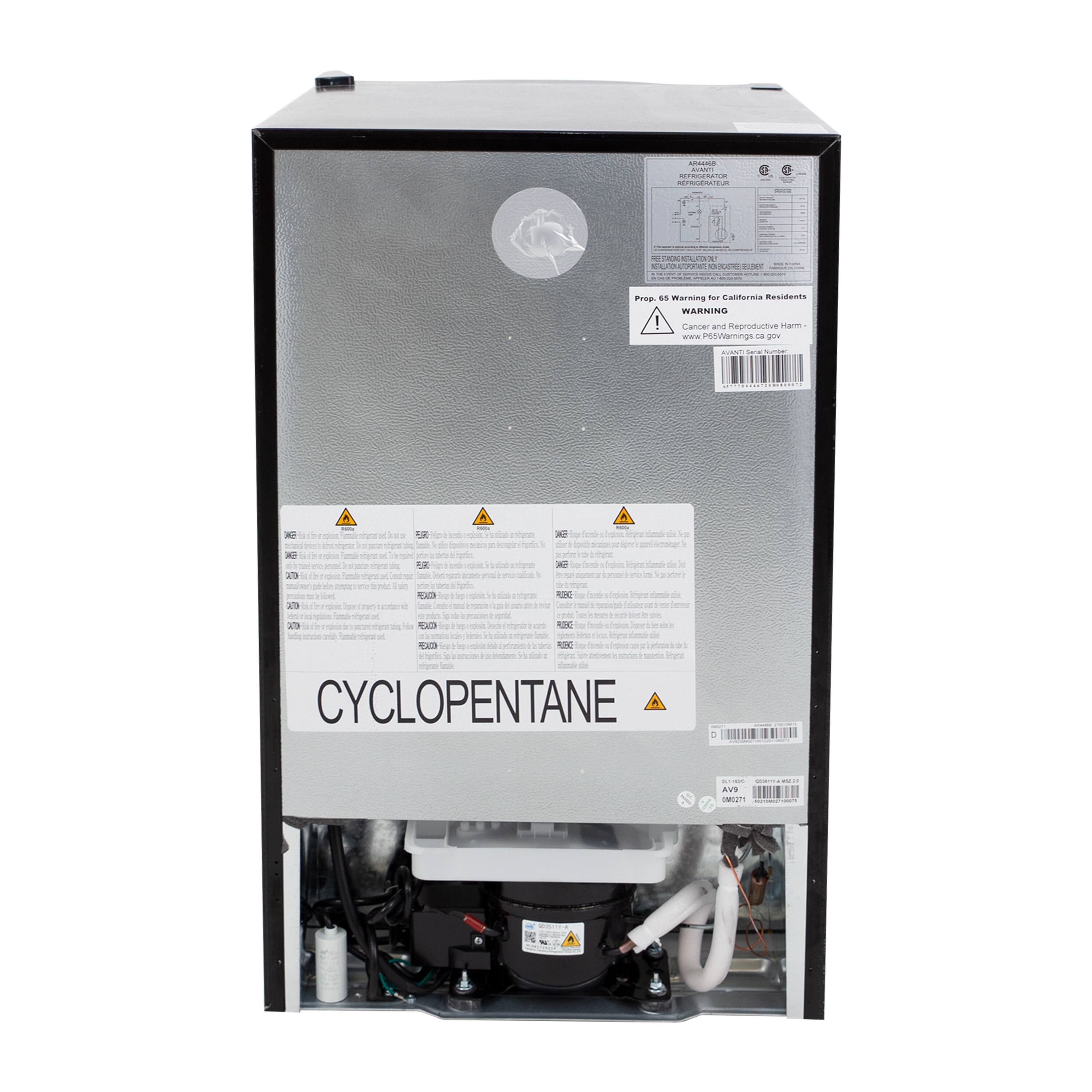 Alt View 11. Avanti - Avanti 4.4 cu. ft. Compact Refrigerator.