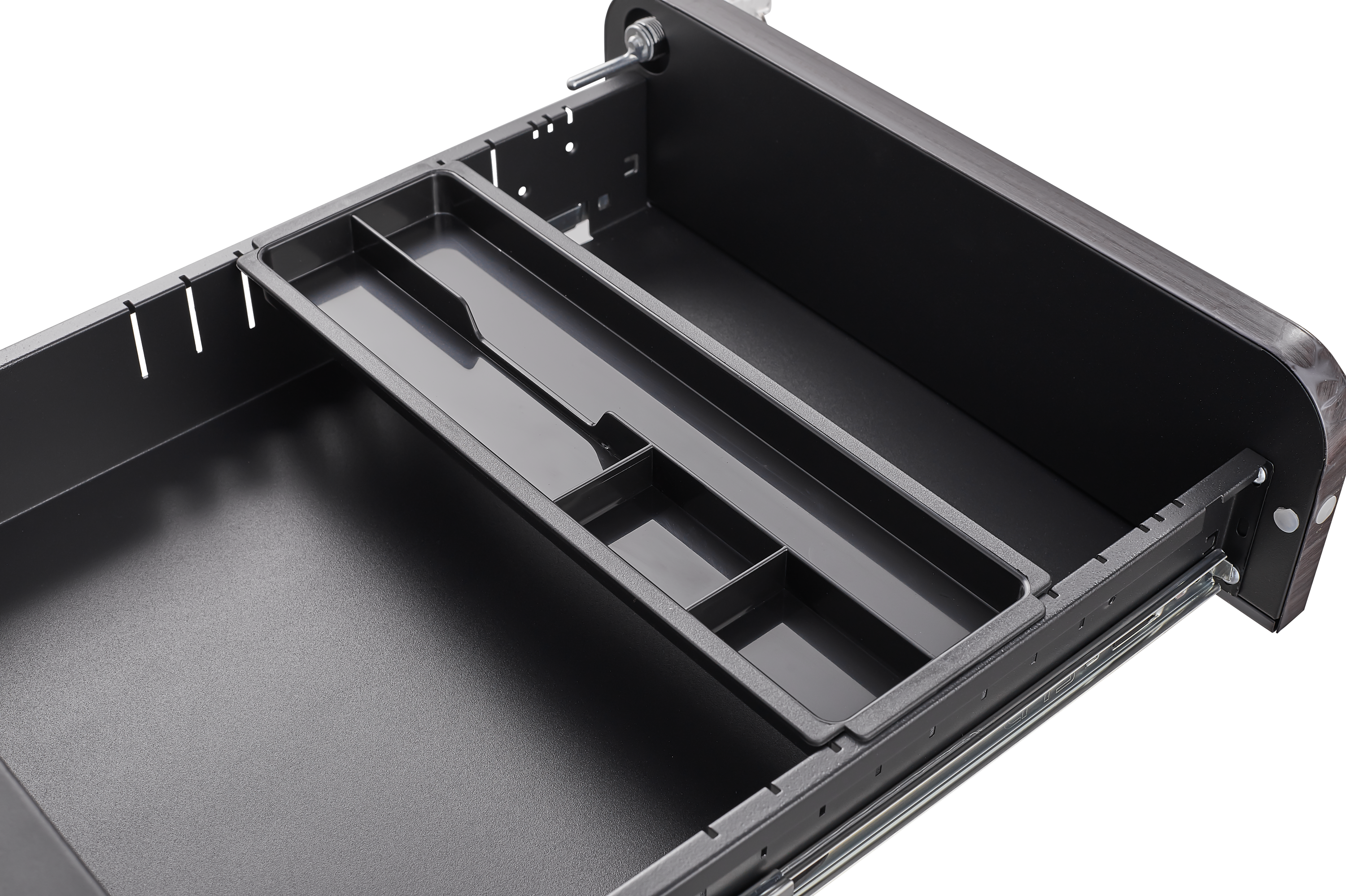 Alt View 7. GOODSILO - 3-Drawer Mobile File Cabinet Under Desk - Versatile Storage for Legal/Letter/A4 Files, Anti-Tilting, Steel - Black.