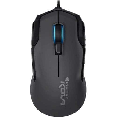 Front. ROCCAT - Kova Wired Optical Gaming Mouse with RGB Lighting - Gray.