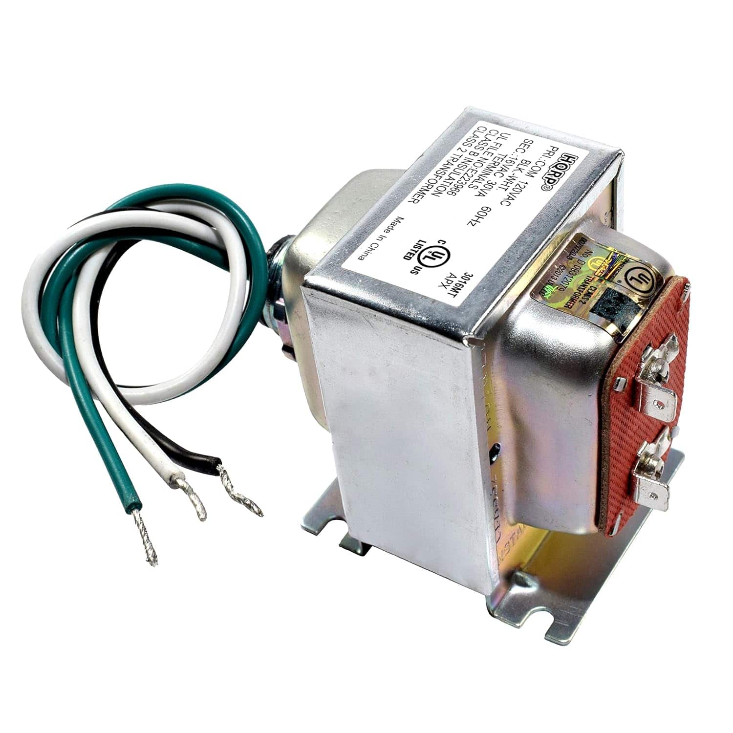 HQRP - 16 V 30 VA Doorbell Transformer, Hardwired Power Supply, for Ring Nest Eufy Nutone Zmodo - 120 V AC Input