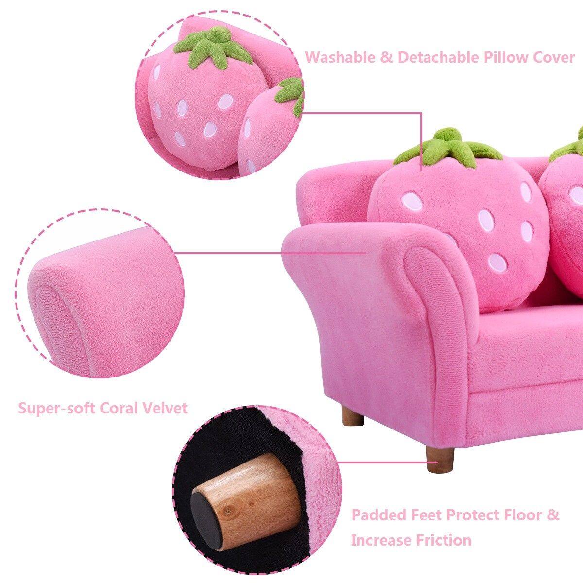 - Washable & Detachable Pillow Cover
- Super-soft Coral Velvet
- Padded Feet Protect Floor & Increase Friction