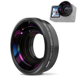 Neewer - 185° Wide Angle Lens for DJI Action 6 Only, Screw-On, 4-Element HD Glass, FL-B52