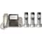 Panasonic - KX-TGF353N DECT 6.0 Expandable Cordless Phone System with Digital Answering System - Champagne gold-Angle_Standard