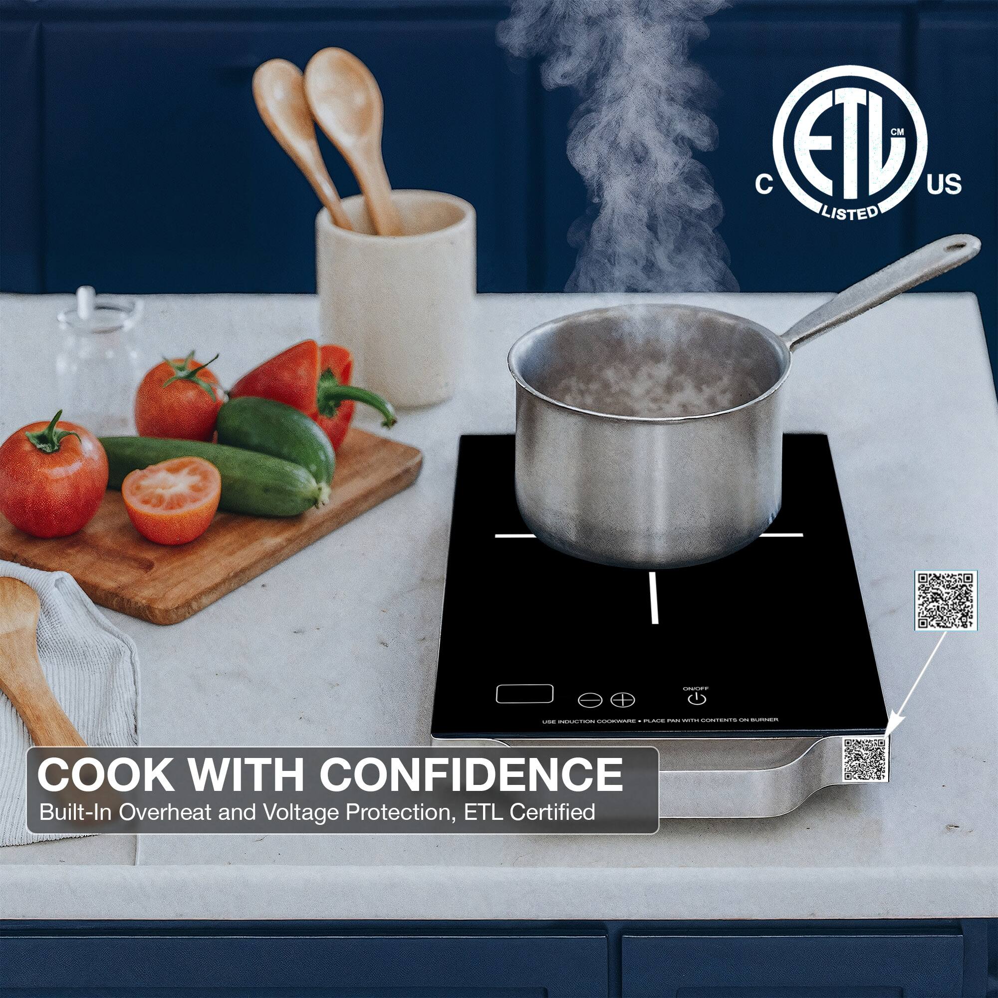 CN C ETL US LISTED - Coi aAd - i CHMIEN - COOK WITH CONFIDENCE Built-In Overheat and Voltage Protection, ETL Certified