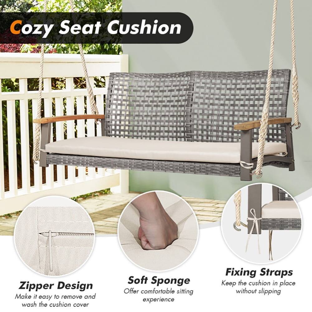 Cozy Seat Cushion

Zipper Design
Make it easy to remove and wash the cushion cover

Soft Sponge
Offer comfortable sitting experience

Fixing Straps
Keep the cushion in place without slipping