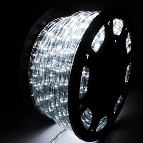 Back. Ainfox - 150Ft Rope Lights 1620 LEDs Waterproof Indoor Outdoor Party Decorative Lighting Flexible Strip Light - Cool White.