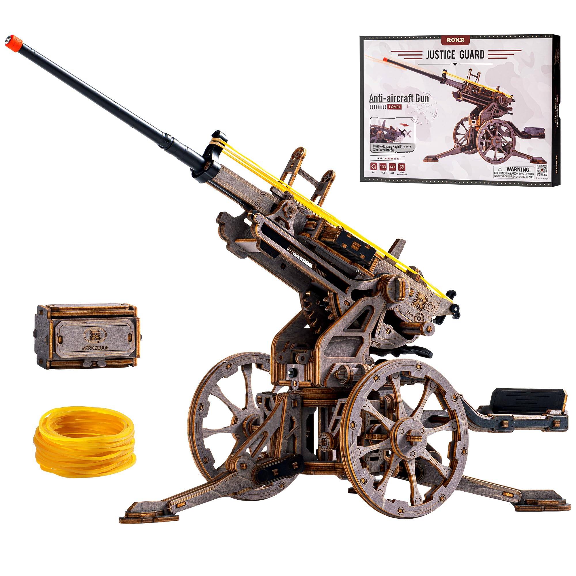 ROKR  
JUSTICE GUARD  
Anti-aircraft Gun LOM01  
topid IT the  
35 -  
-  
0  
A WARNING: 50mg -  
CHICKENA  
WERKZEUGE