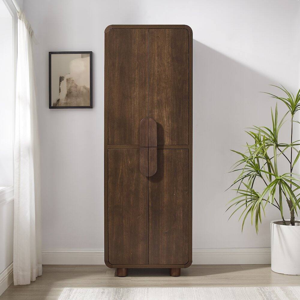 Alt View 6. Crosley Furniture - Millie Pantry - Brown.