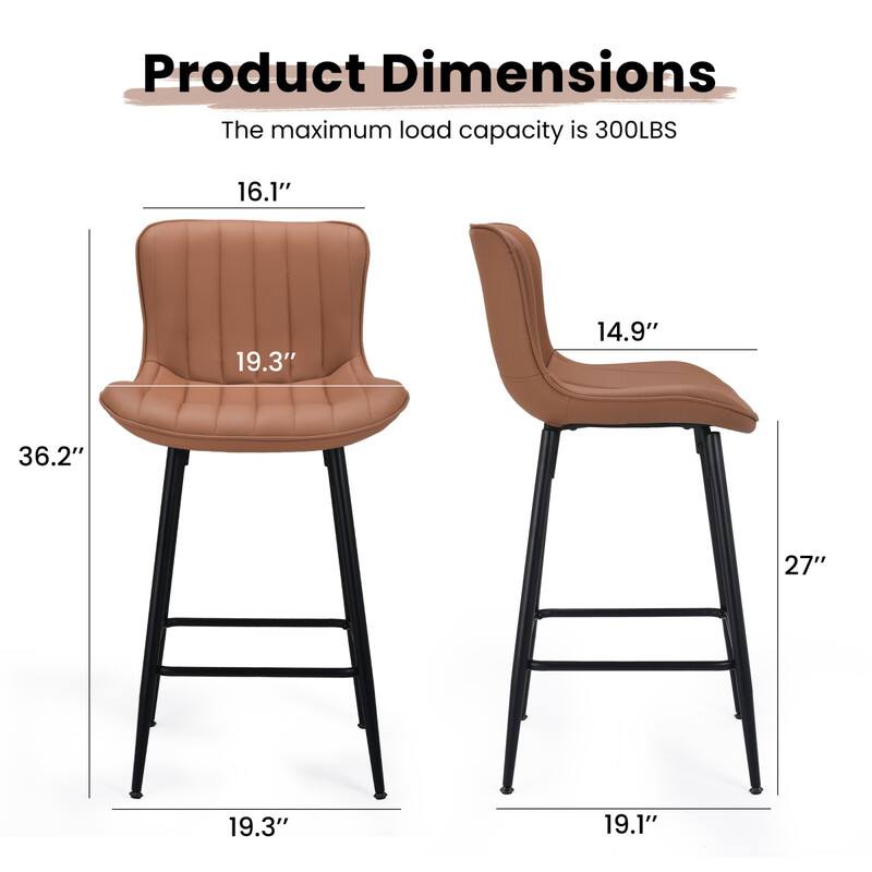 Product Dimensions  
The maximum load capacity is 300LBS  
16.1"  
19.3"  
14.9"  
36.2"  
27"  
19.3"  
19.1"