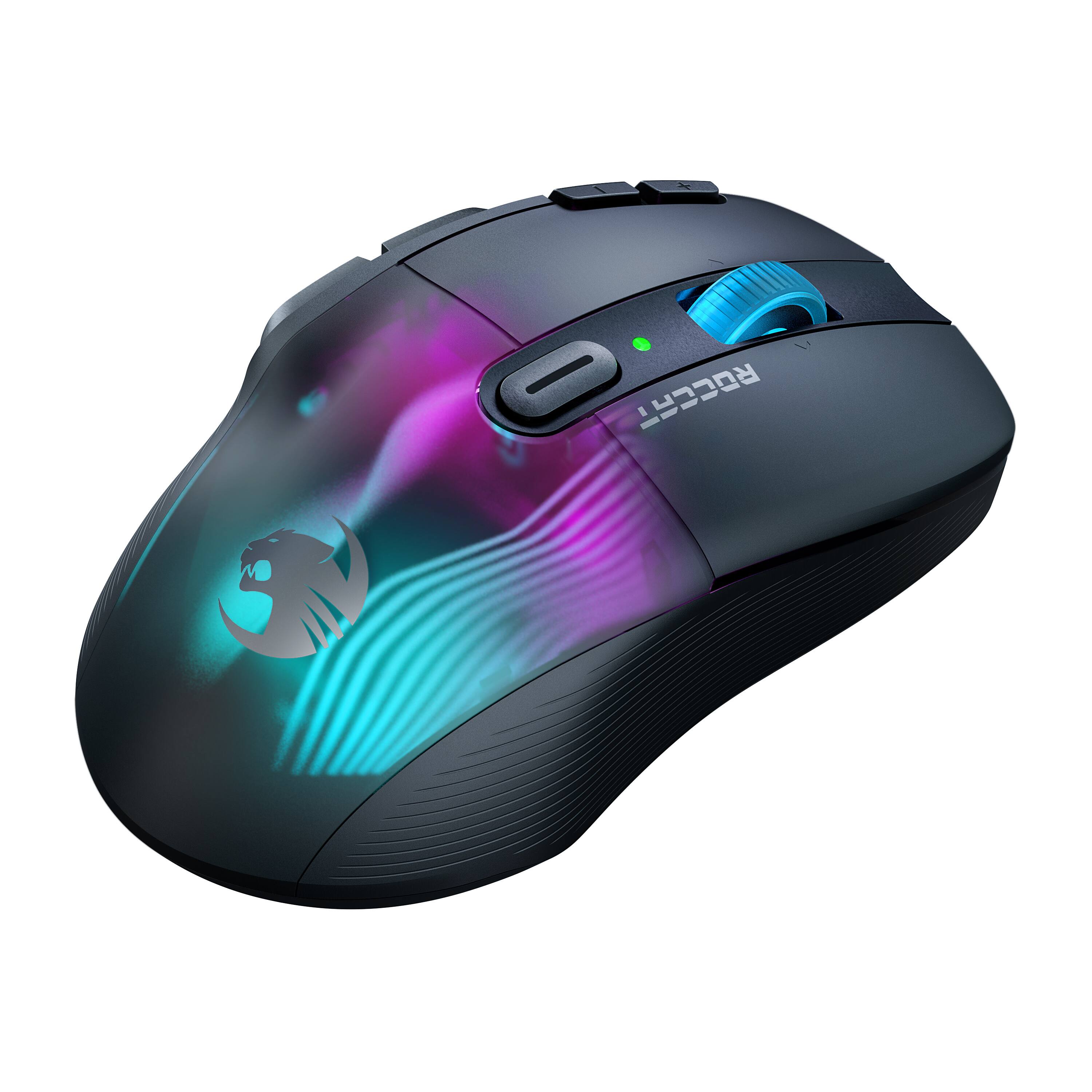 Alt View 11. ROCCAT - Kone XP Air Wireless Optical Gaming Mouse with Charging Dock and AIMO RGB Lighting - Black.