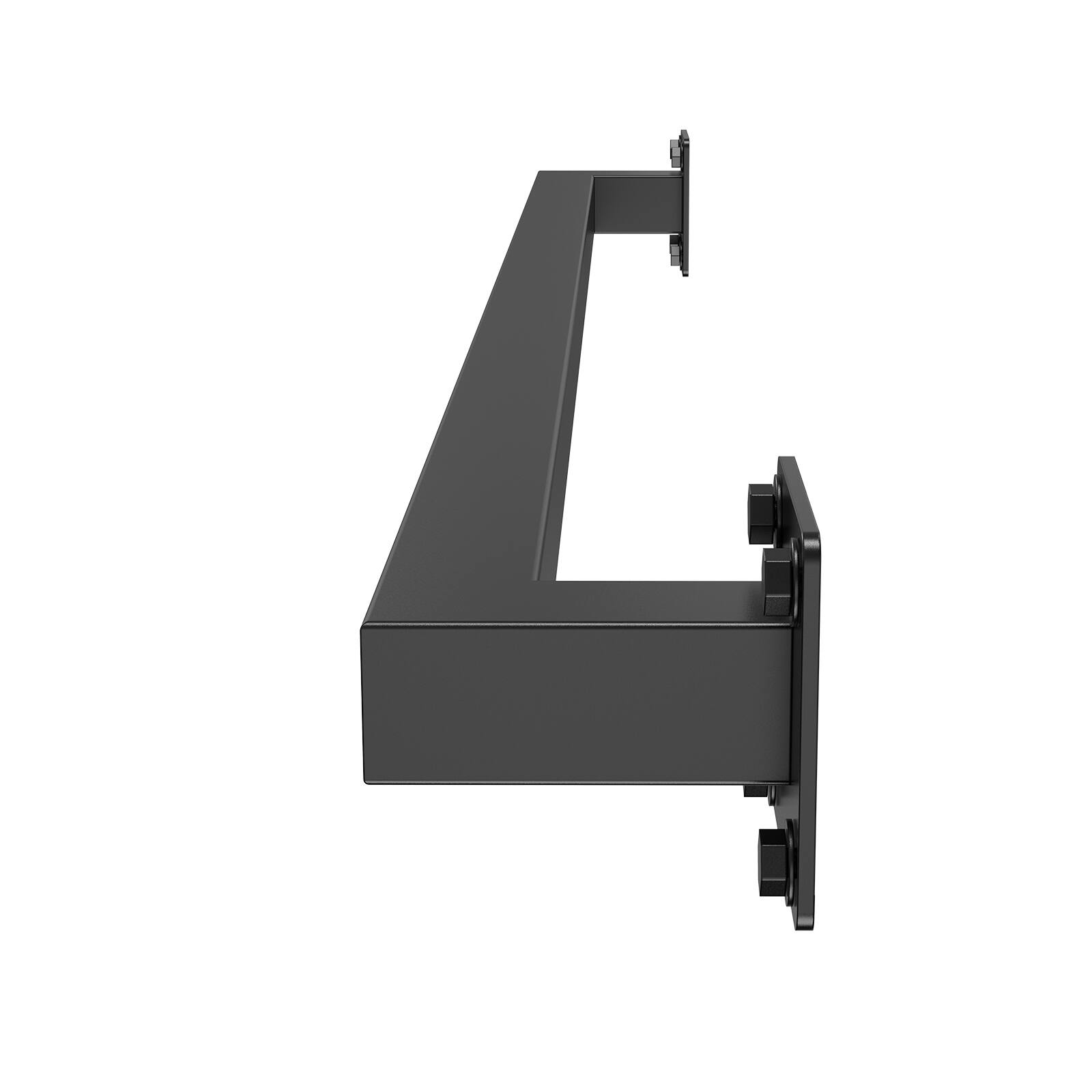 Alt View 5. VEVOR - Wall Mounted Stair Handrail, 3ft Black Iron Staircase Handrail Indoor, 250lbs Load Capacity - Black.