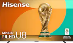 Hisense - 100" Class U8 Series MiniLED QLED UHD 4K HDR Smart Google TV (2025) - Front_Zoom