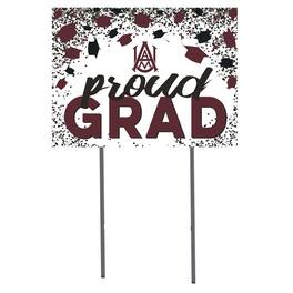 Jardine - Alabama A&M Bulldogs 18'' x 24'' Grad Yard Sign - White