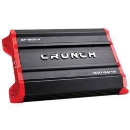 Crunch - Ground Pounder GP-1500.4 1500 Watt 4 Channel Amplifier - Black