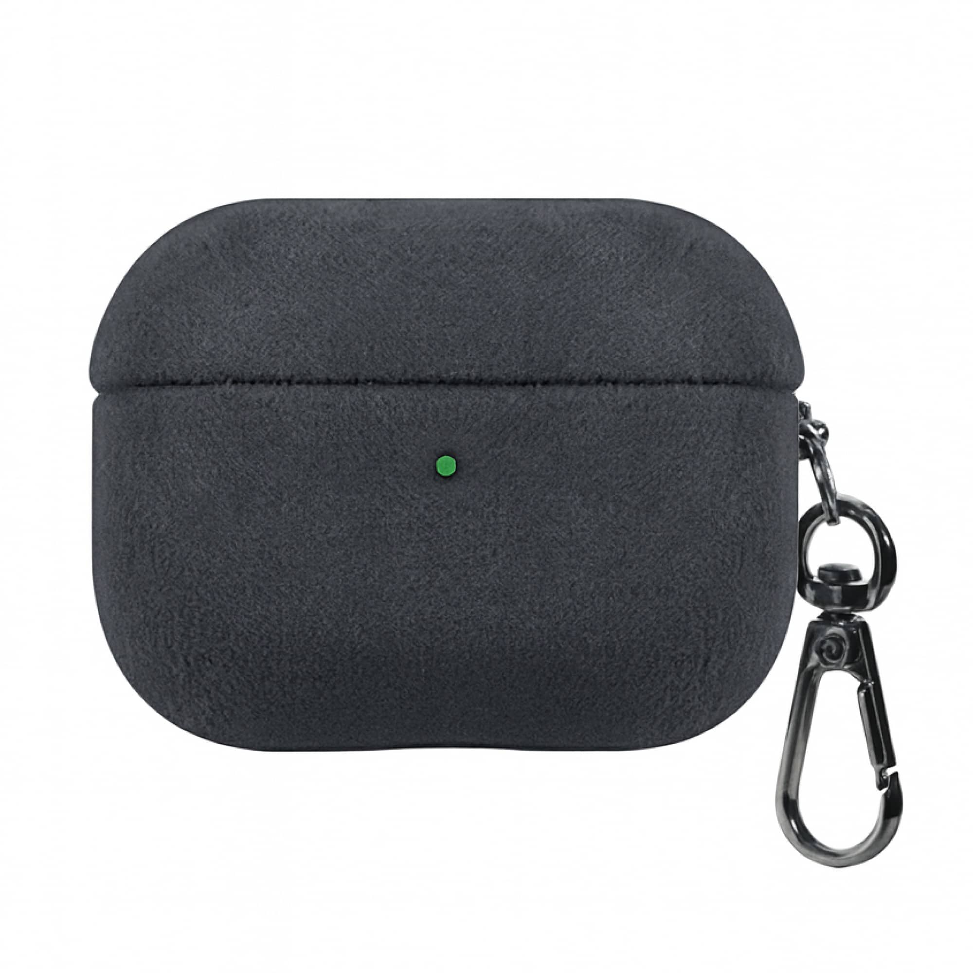 SaharaCase - Apple Airpods Pro 3 (2025) Case | Italian Suede Leather | Premium Finish | Indy Series - Carbon Gray