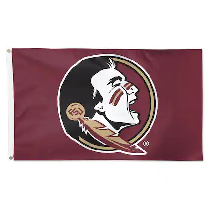 Front. WinCraft - Florida State Seminoles 3' x 5' Primary Logo Single-Sided Flag - Multicolor.