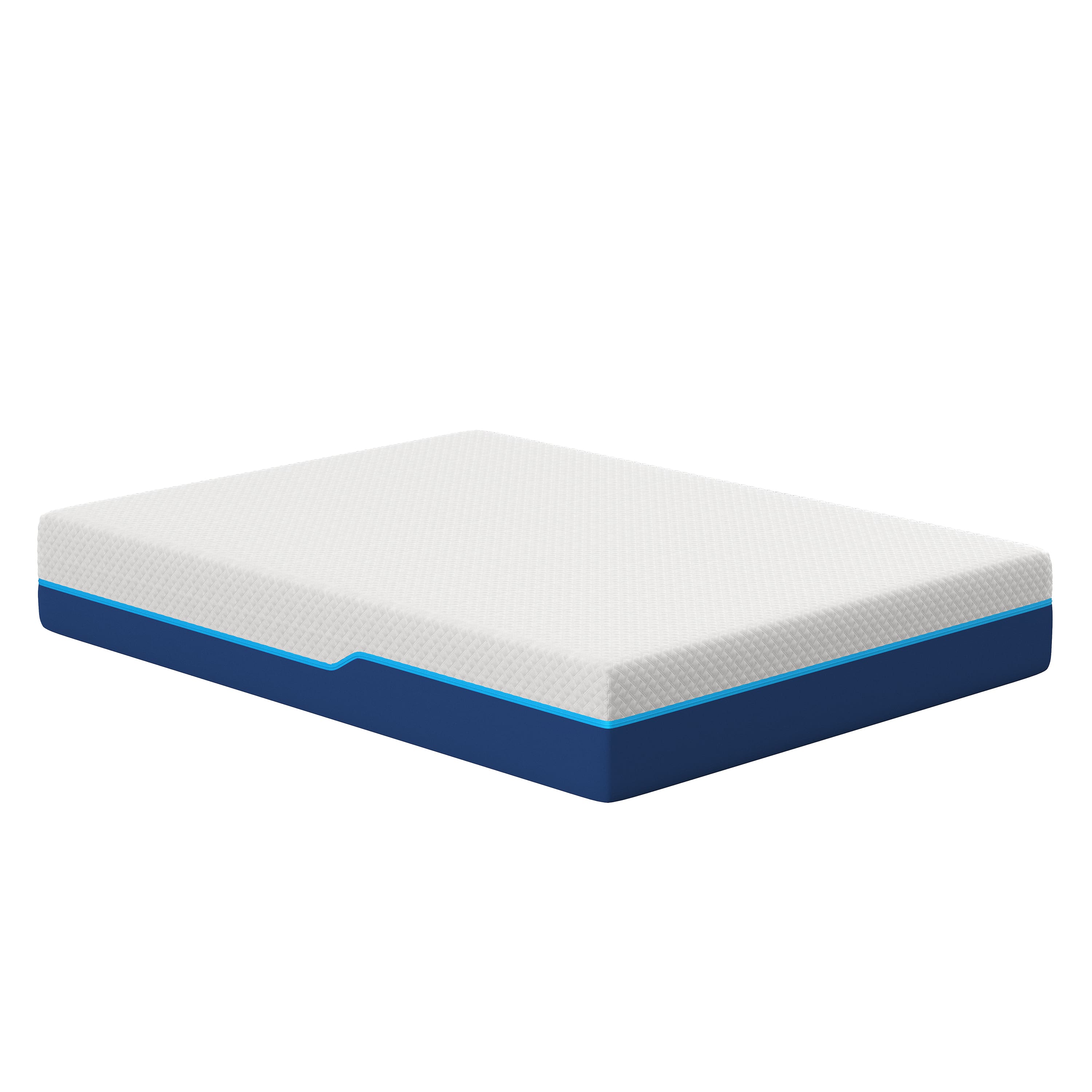 Nautica - 12" Revitalize Mattress - WHITE/BLUE