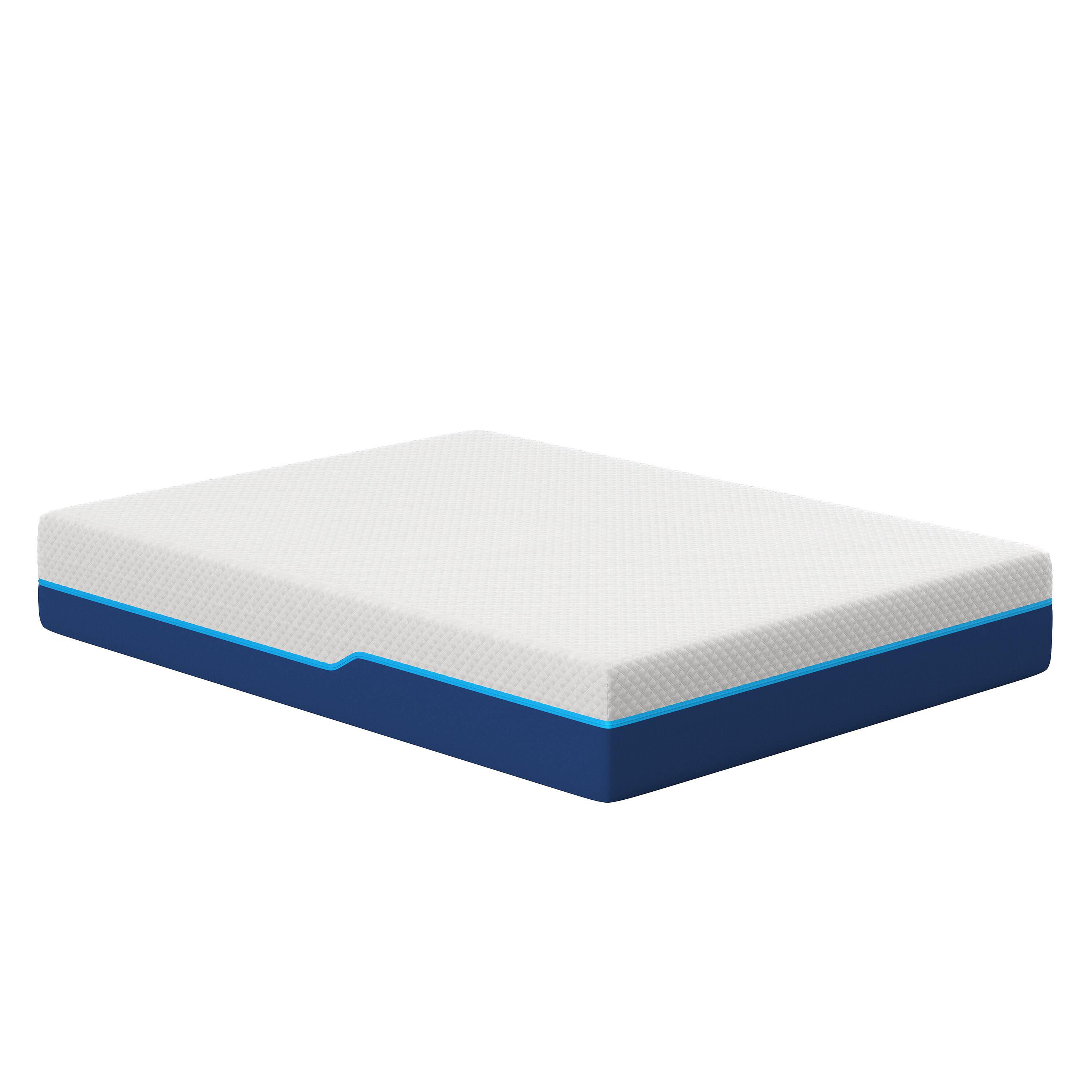 Front. Nautica - Revitalize Medium-Plush Full Size Hybrid Innerspring 12 in. Mattress - WHITE/BLUE.