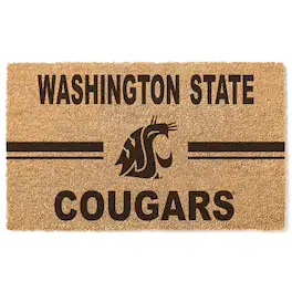 Jardine - Washington State Cougars 18" x 30" Team Logo Doormat - Brown