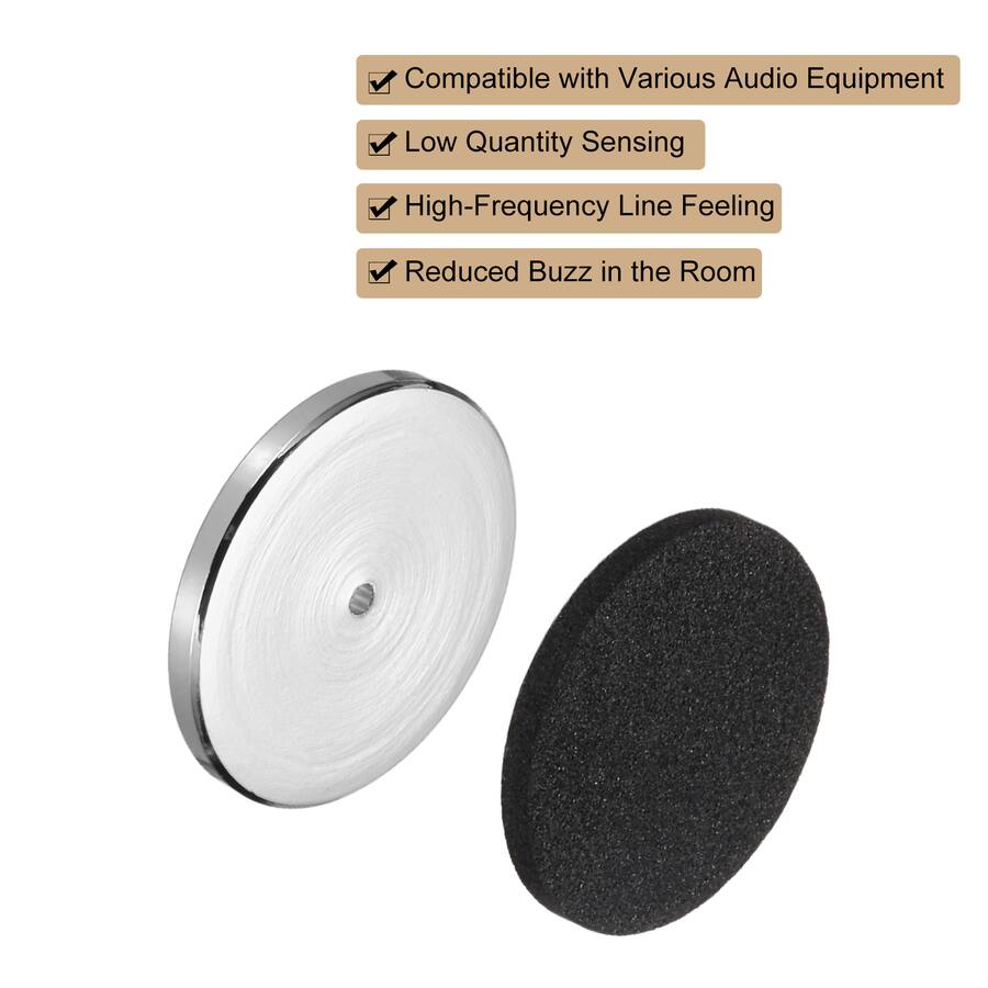 Audio Padding Unique Bargains 4pcs Speaker Isolation Feet, 25x5mm Copper Shock ...