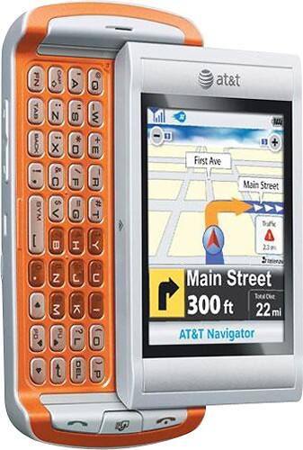 Angle Standard. PCD - Quickfire Mobile Phone (Unlocked) - Silver/Orange.