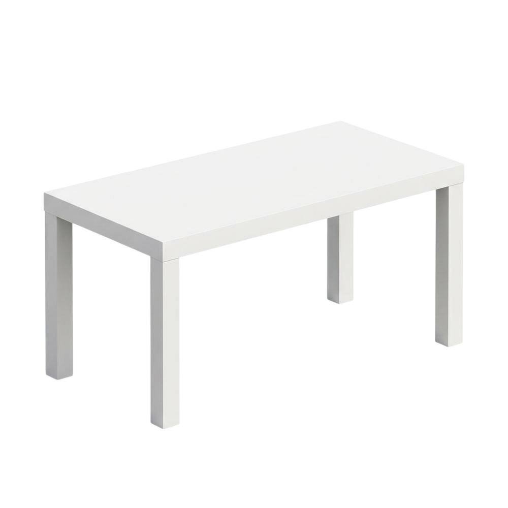 Alt View 4. FurniFact - White modern TV stand with sleek design and ample storage space - White.