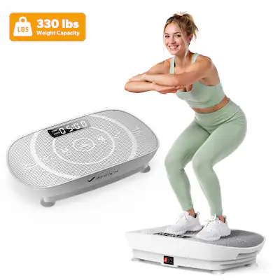 MERACH - CV30 Slim Vibration Plate Exercise Machine for Therapy, Circulation, and Recovery with Remote Control - White MERACH - CV30 Slim Vibration Plate Exercise Machine for Therapy, Circulation, and Recovery with Remote Control - White