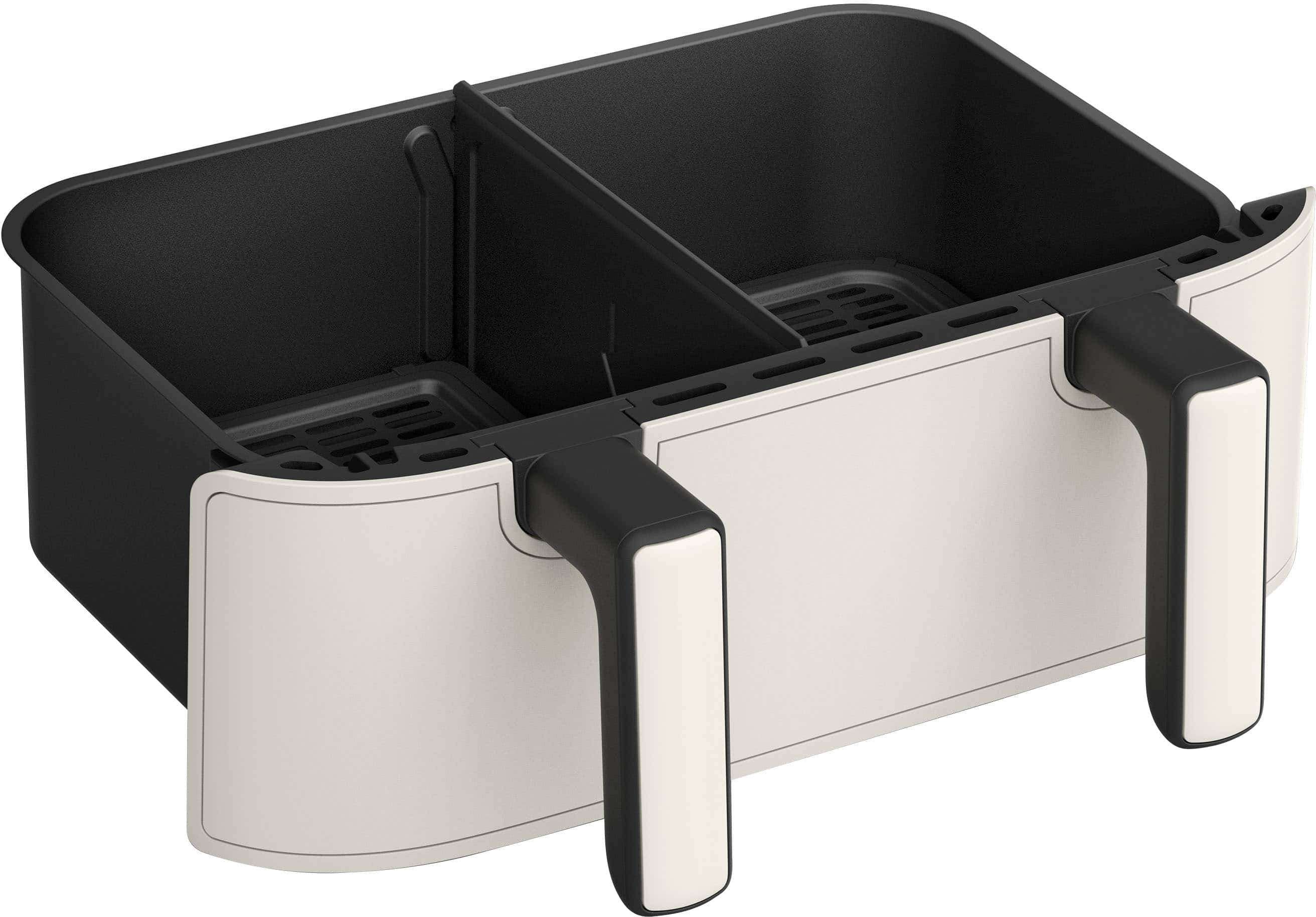 Alt View 12. bella PRO - 4-qt. TriZone Touchscreen Air Fryer with Dual Flex Basket - Oatmilk.