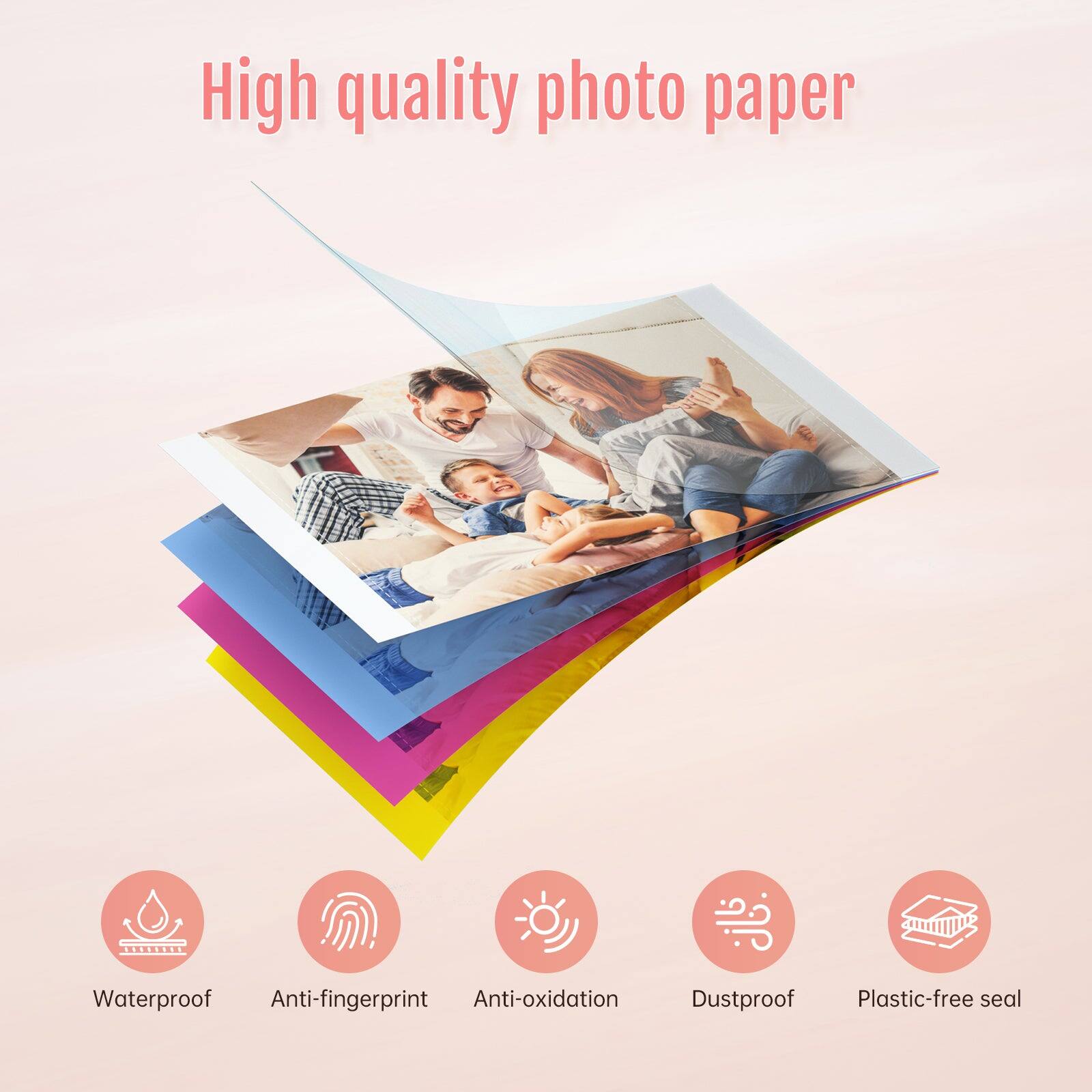 High quality photo paper

Waterproof  
Anti-fingerprint  
Anti-oxidation  
Dustproof  
Plastic-free seal