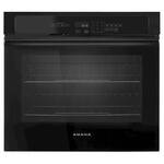Amana - 27" Built-In Single Electric Wall Oven - Black - Front_Standard