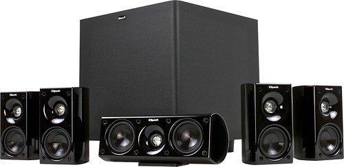  Klipsch - HD Theater 600 5.1-Channel Home Theater Speaker System with Powered Subwoofer