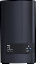 WD - My Cloud Expert EX2 Ultra 2-Bay 12TB External Network Attached Storage (NAS) - Charcoal - Front_Zoom