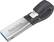 Alt View 11. SanDisk - iXpand 64GB USB 3.0/Lightning Flash Drive - Black / Silver.