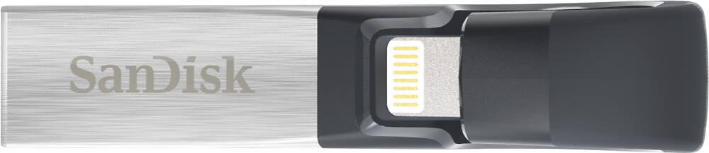 SanDisk - iXpand 128GB USB 3.0/Lightning Flash Drive - Multi-Color