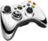 Angle Standard. Microsoft - Special Edition Chrome Series Wireless Controller for Xbox 360 - Silver/Chrome.