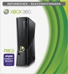 Front Standard. Xbox - 360 Refurbished 250GB Console (Matte Black).