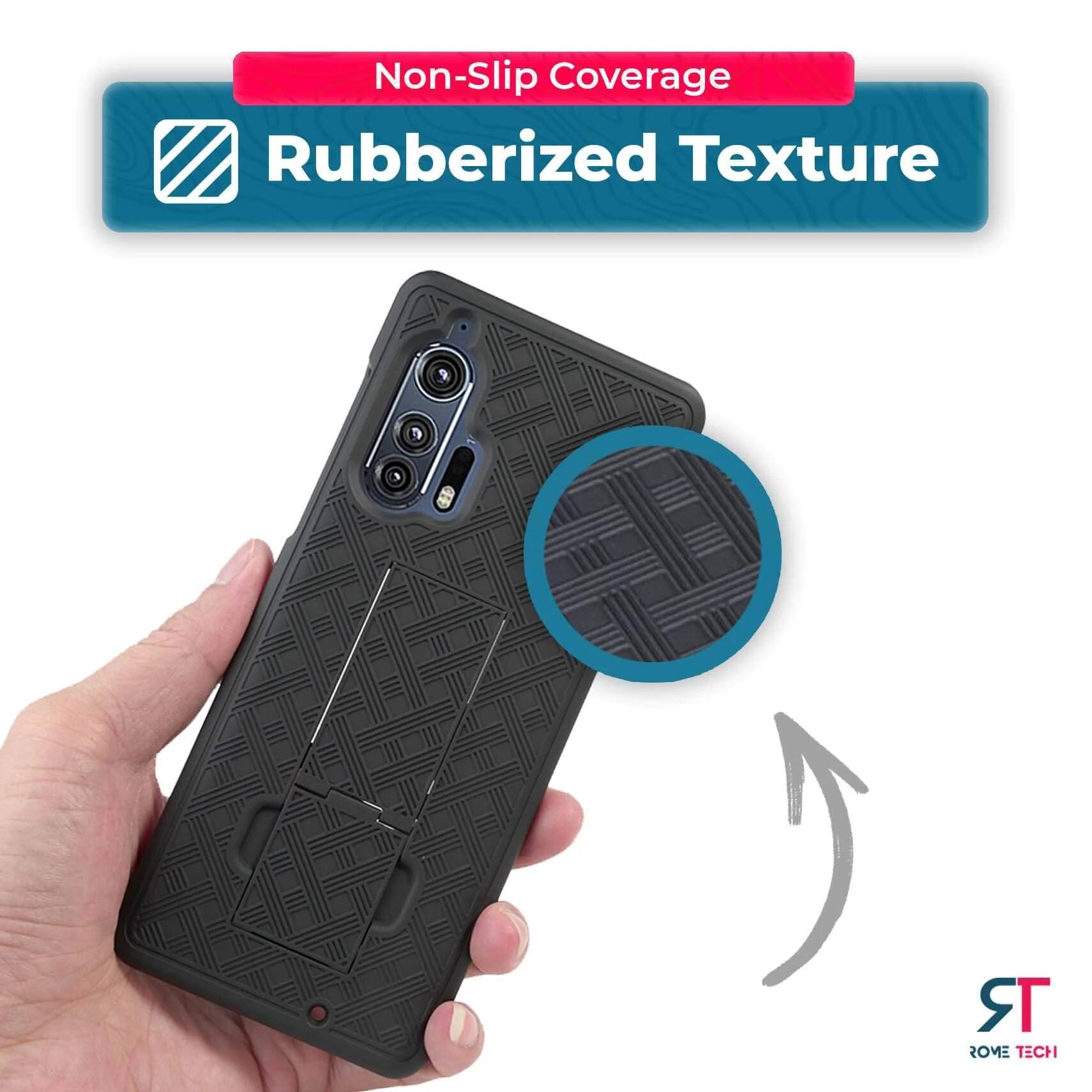 Non-Slip Coverage  
Rubberized Texture
