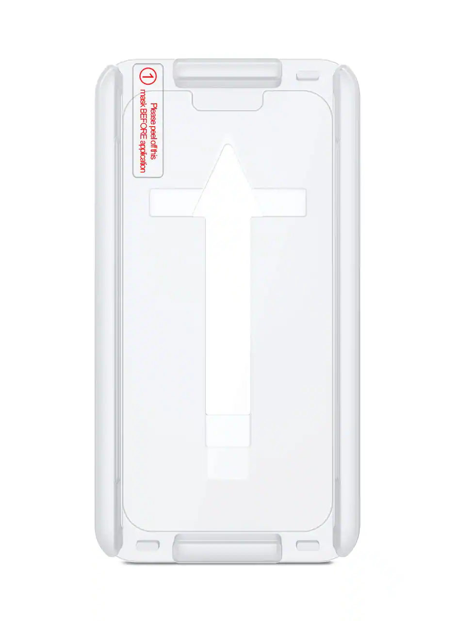 1 mask BEFORE Please peel off this application