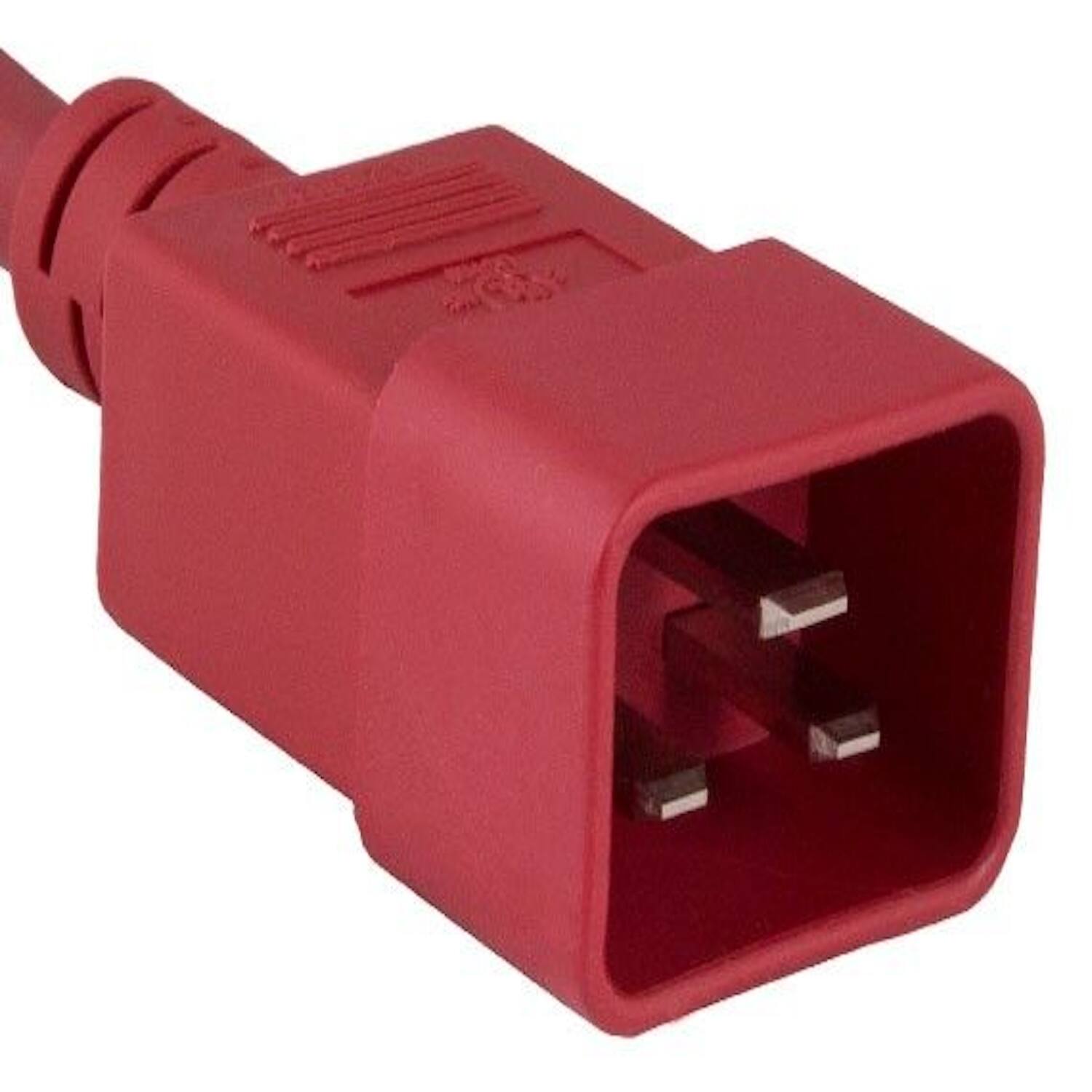 Left. Sanoxy - SANOXY Cables and Adapters; 6ft 14 AWG 15A 250V Power Cord (IEC320 C20 to IEC320 C13), Red - Red.