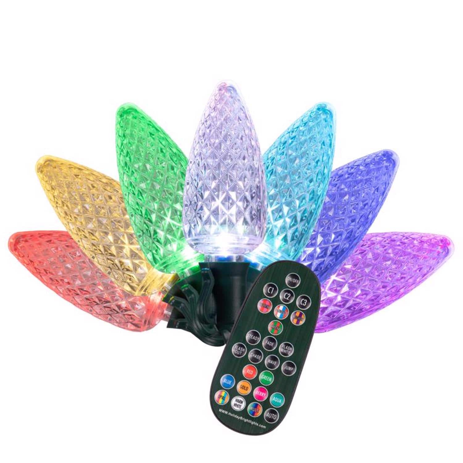 Celebrations - Platinum LED C9 RGBW 25 ct String Lights w/Remote Christmas Lights 25 ft. price history on PriceWatchPro
