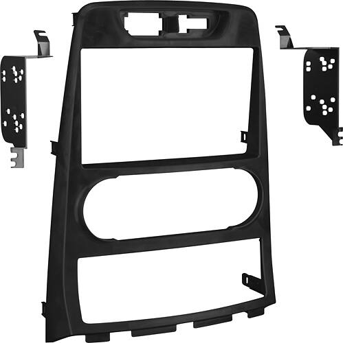 Angle View: Metra - Double DIN Installation Kit for Select Hyundai Genesis Coupe Vehicles - Black