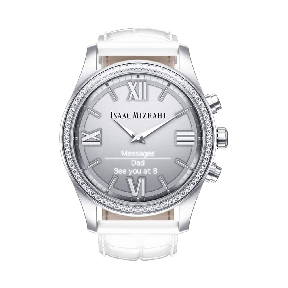 Alt View 11. Isaac Mizrahi New York - Smartwatch 42mm Silver.