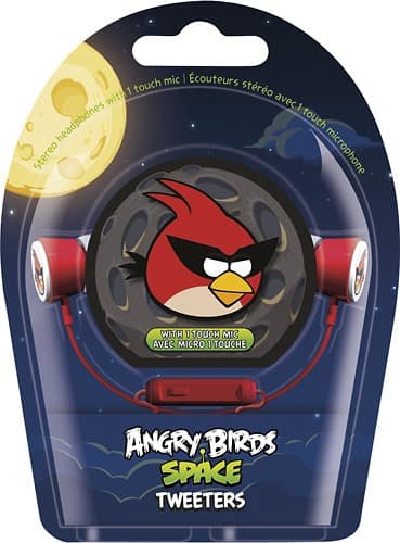 Best Buy: Gear4 Angry Birds Space Tweeters Earbud Headphones Red 8094581