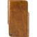 Front Standard. SwitchEasy - DUO Leather Sleeve for iPhone 4 - Tan.