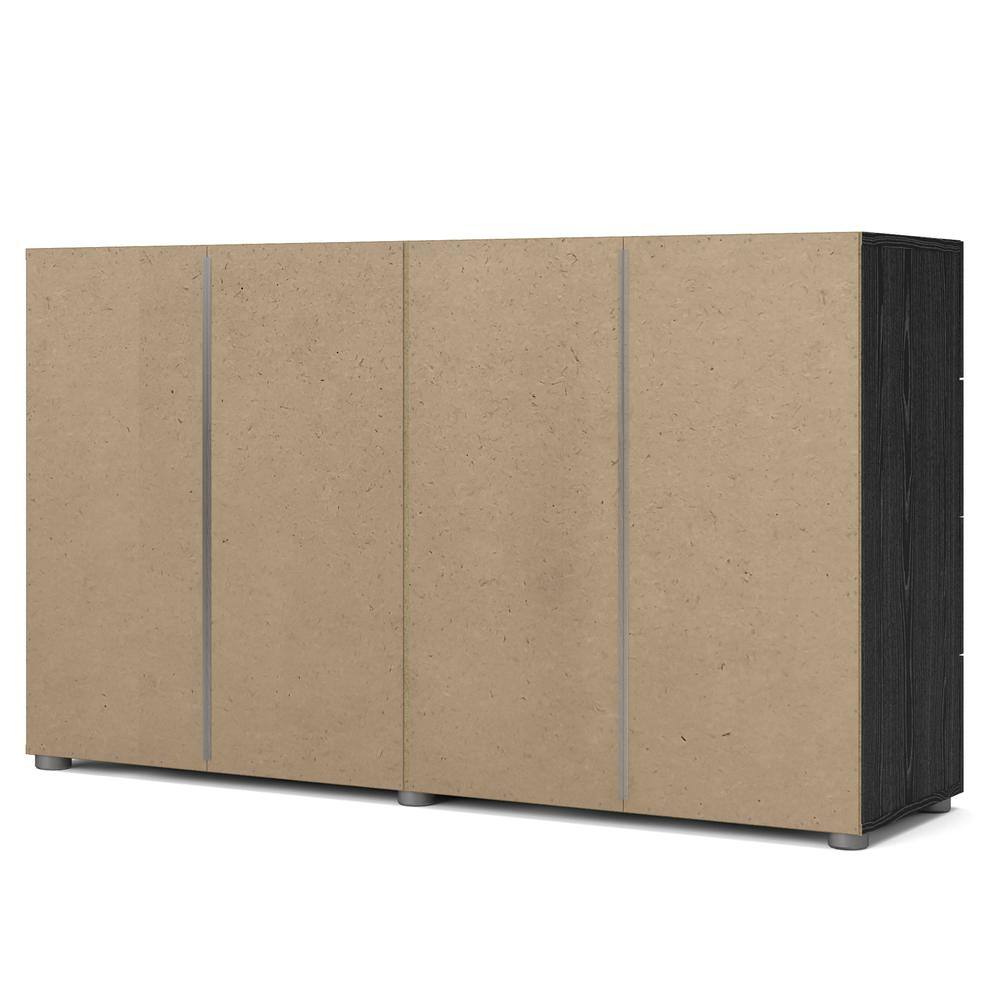 Alt View 1. Tvilum - Austin 8 Drawer Double Dresser Woodgrain - Black.