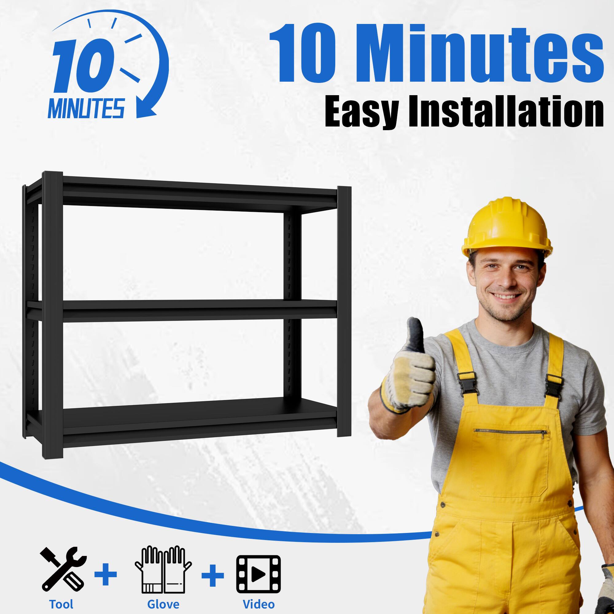 10 Minutes Easy Installation  
Tool + Glove + Video