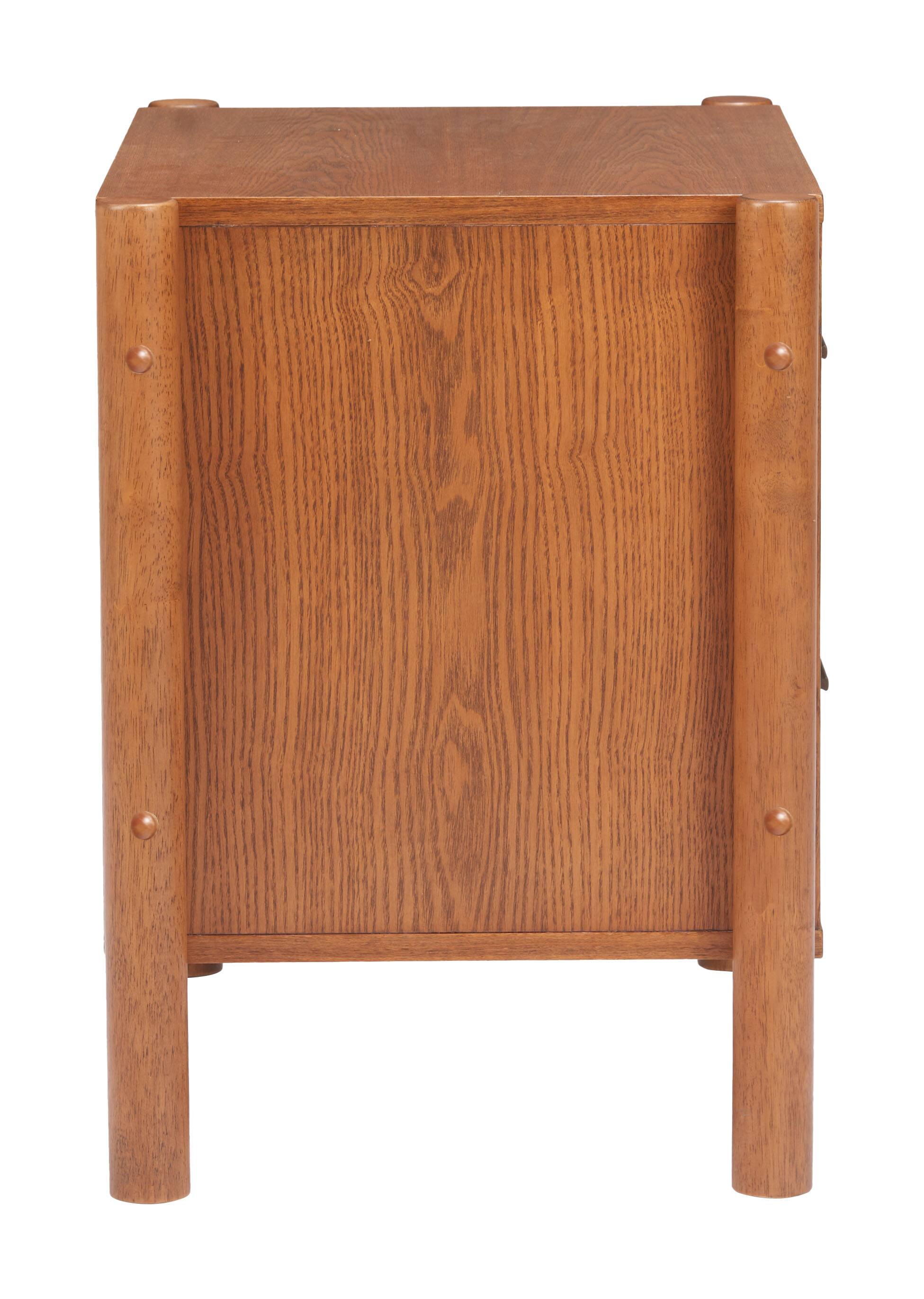 Back. Hivvago - Beleza Nightstand Walnut - Walnut.