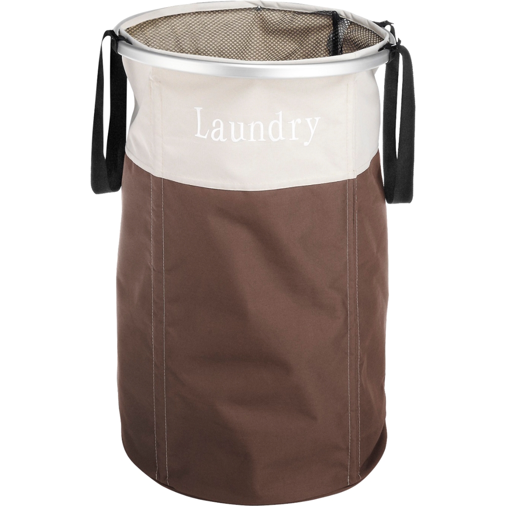 Whitmor Easycare Round Laundry Hamper, Java