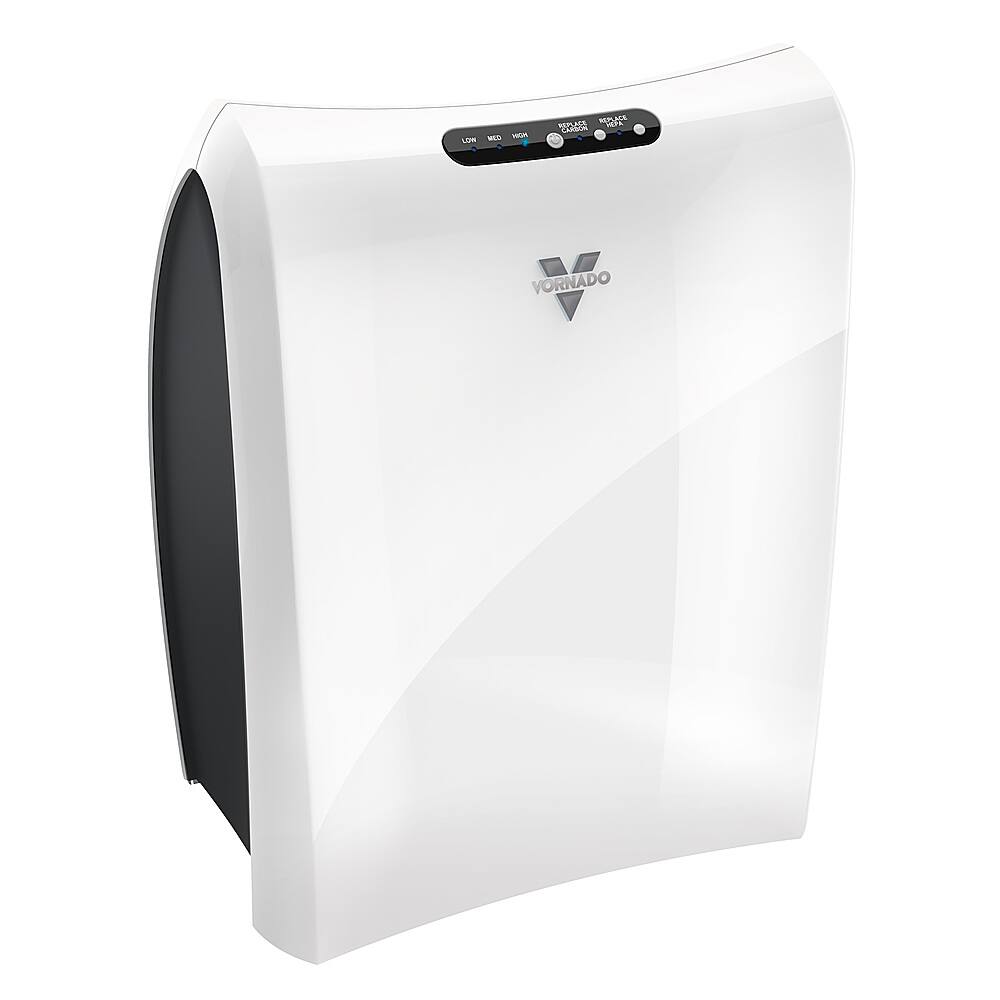 Front. Vornado - Console 215 Sq. Ft. Air Purifier - White.