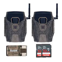 Wildgame Innovations - Terra XT 2.0 24MP Cellular Gray Camera 2 Pack Bundle